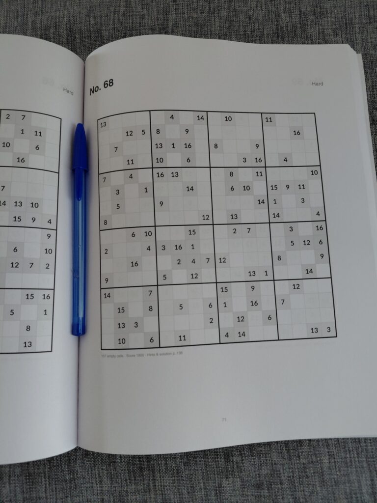 Illustration 2 de l'article : Dans les coulisses de ma série Sudoku Géant 16×16 sur Amazon KDP