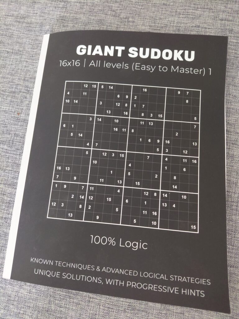 Illustration de l'article : Dans les coulisses de ma série Sudoku Géant 16×16 sur Amazon KDP