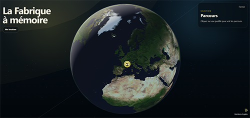Capture du site Fabrique à mémoire
