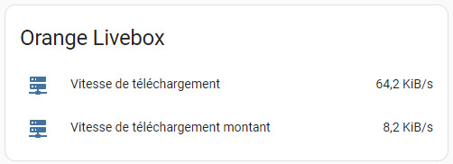 Historique des mesures affiché dans Home Assistant