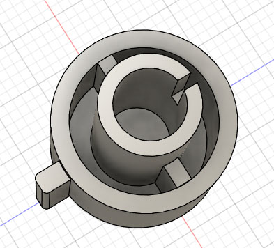 Modèle 3D de la pièce de rechange pour la trancheuse Krups TYP375